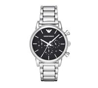 Emporio Armani Watch for Men, Quartz Chronograph Movement, 41 mm Silver Stainless Steel Case with a Stainless Steel Strap, AR1853