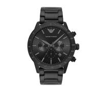 Emporio Armani Mario Mens Black Watch AR11242 Stainless Steel - One Size