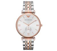 Emporio Armani Watch for Men, Quartz Movement, 40 mm Rose Gold Stainless Steel Case with a Stainless Steel Strap, AR1677