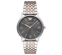 Emporio Armani Watch for Men, Three Hand Movement, 41 mm Silver Stainless Steel Case with a Stainless Steel Strap, AR11121