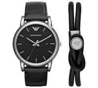 Emporio Armani Mens Luigi Strap Watch & Bracelet Set AR80059