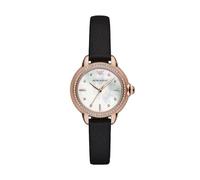 Emporio Armani Watch for Women, 32mm Quartz Three Hand Movement with Leather Strap
