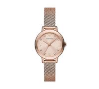 Emporio Armani Watch for Women , Three Hand movement, 32MM Rose Gold Recycled Stainless Steel (At Least 50%) case with a Stainless Steel Mesh strap, AR11512