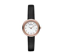Emporio Armani Watch for Women, Two Hand Movement, 30 mm Rose Gold Stainless Steel Case with a Pro-Planet Leather Strap, AR11459
