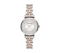 Emporio Armani Watch for Women, Two Hand Movement, 32 mm 2T Silver/Rose Stainless Steel Case with a Stainless Steel Strap, AR11537