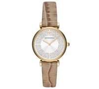 Emporio Armani Brown Womens Analogue Watch Gianni T-bar AR11518