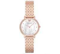 Emporio Armani Watch for Women, Two Hand Movement, 32 mm Rose Gold Stainless Steel Case with a Stainless Steel Strap, AR11006