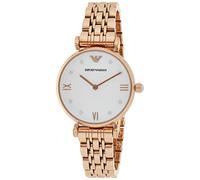 Emporio Armani Watch for Women, Two Hand Movement, 32 mm Rosegold Stainless Steel Case with a Stainless Steel Strap, AR11267