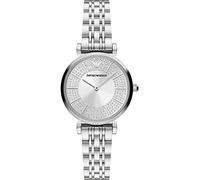 Emporio Armani Watch for Women, Two Hand Movement, 32 mm Silver Stainless Steel Case with a Stainless Steel Strap, AR11445