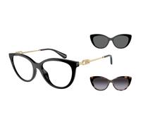 Emporio Armani Woman EA4213U 50171W Sunglasses Injected Black Transparent Cat Eye Normal