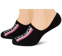 EMPORIO ARMANI Woman Sponge Logo Band 2-Pack Long Socks Black L/XL