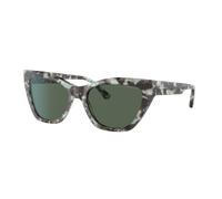 Emporio Armani Woman Sunglass EA4176 - Frame color: Shiny Blue Havana, Lens color: Green
