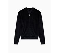 Emporio Armani WOMAN'S CHENILLE FULL ZIP TRACKSUIT BLACK XL