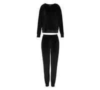 Emporio Armani WOMAN'S CHENILLE TRACKSUIT SET BLACK L