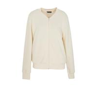 EMPORIO ARMANI WOMAN'S ICONIC TERRY OPEN SWEATSHIRT WHITE L
