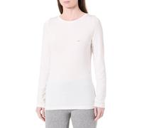Emporio Armani WOMAN'S TECH WOOL LONG SLEEVE SWEATER WHITE M