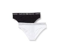 Emporio Armani Knickers/panties BI-PACK BRAZILIAN BRIEF PACK X2 in White EU S
