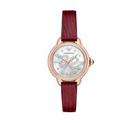 Emporio Armani Women's Analog Quartz Watch with Leather Strap AR11646