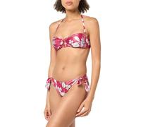 Emporio Armani Women's Band & Bow Brief Floral Bikini Set, HIBISCU Print/Cherry, S