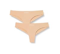 Emporio Armani Women's Basic Bonding Microfiber 2-Pack Brazilian Brief Underwear Not Applicable, Nude/Nackt, X-Large