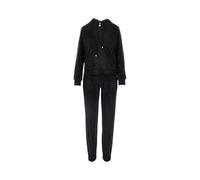 Emporio Armani Women's Chenille Loungewear Zip Tracksuit Sweatshirt, Black, XS