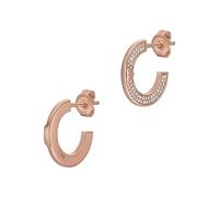 Emporio Armani women's creole earrings sterling silver rose gold-tone, EG3590221