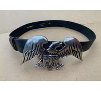 Emporio Armani Womens Eagle Buckle Leather Belt 80cm (fits 28” ) New RRP £240