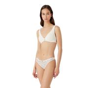 Emporio Armani Women's Emporio Armani Dreamy Viscose Lace Women's Bralette Padded bra, Pale Cream, XS UK