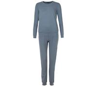 Emporio Armani Women's Essential Studs Logo Long Pajamas Pajama Set