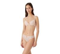 Emporio Armani Women's Eternal Lace Push Up Bra with Removable Pads, Opaque, Nude, 32B