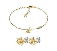 Emporio Armani Women's Gold-Tone Brass Bracelet and Earrings, Set
