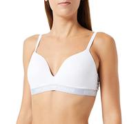 Emporio Armani Women's Iconic Cotton II Padded Bra, Bianco, X-Large
