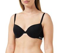 Emporio Armani Women's Iconic Cotton I Push Up Bra, Black, 34C