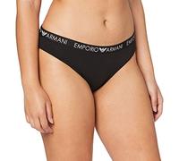 Emporio Armani Women's Iconic Cotton Underwear, Bianco, X-Small (Pack of 2)