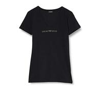 Emporio Armani Women's Iconic Cotton V-Neck T-Shirt, White, L