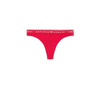 Emporio Armani Women's ICONIC LOGOBAND 2-PACK BRASILIAN Half Slip, ROSSO LACCA,