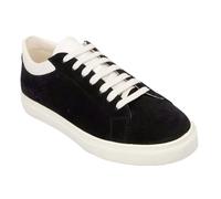 Emporio Armani Womens/Ladies Calf Suede Trainers - Blue/White - Blue/White - 4 UK