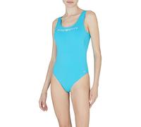 Emporio Armani Women's Logo Lover Swimsuit One Piece, Turquoise, M
