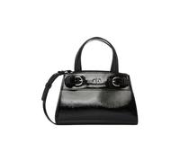 Emporio Armani Women's Milano 91, Small Size, Glossy Surface Tote, Black