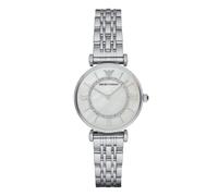 Emporio Armani Women's MOP & Crystal Dial Stainless Steel Bracelet Watch