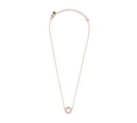 Emporio Armani Rose Gold Plated Silver Crystal Circle Pendant Necklace