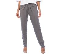 Emporio Armani Women's Pleated Carrot Trousers INP30T. Women's Pleated Trousers, Refined Design Women's Trousers, Elegant Women's Trousers Gray