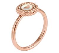 Emporio Armani Women's Rose Gold-Tone Stainless Steel Mother Of Pearl Center Focal Ring, EGS30202218