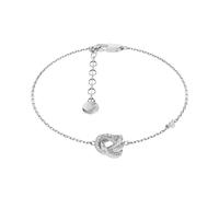 Emporio Armani Women's Silver-Tone Brass Station Bracelet