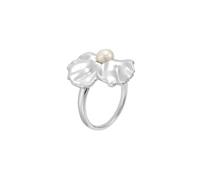 Emporio Armani Women's Silver-Tone Ring,EGS33450406.5