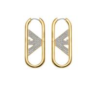 Emporio Armani Women's Creole Earrings Gold-tone Metal, EGS3048710