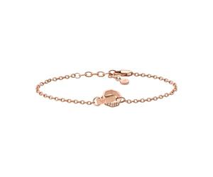 Emporio Armani Women's stainless steel or brass with Rose gold tone lobster clasp closure bracelet