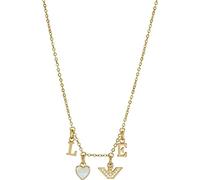 Emporio Armani EGS2968710 Women's Necklace Mother of Pearl White, Length: 350+70mm, Charms size: 6mm, Stainless Steel, No Gemstone