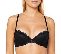 Emporio Armani Women's Virtual Lace Natural Push Up Bra, Schwarz, 38C