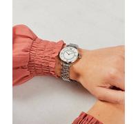 EMPORIO ARMANI WOMENS WATCH AR1908 SILVER STRAP AND WHITE DIAL GENUINE